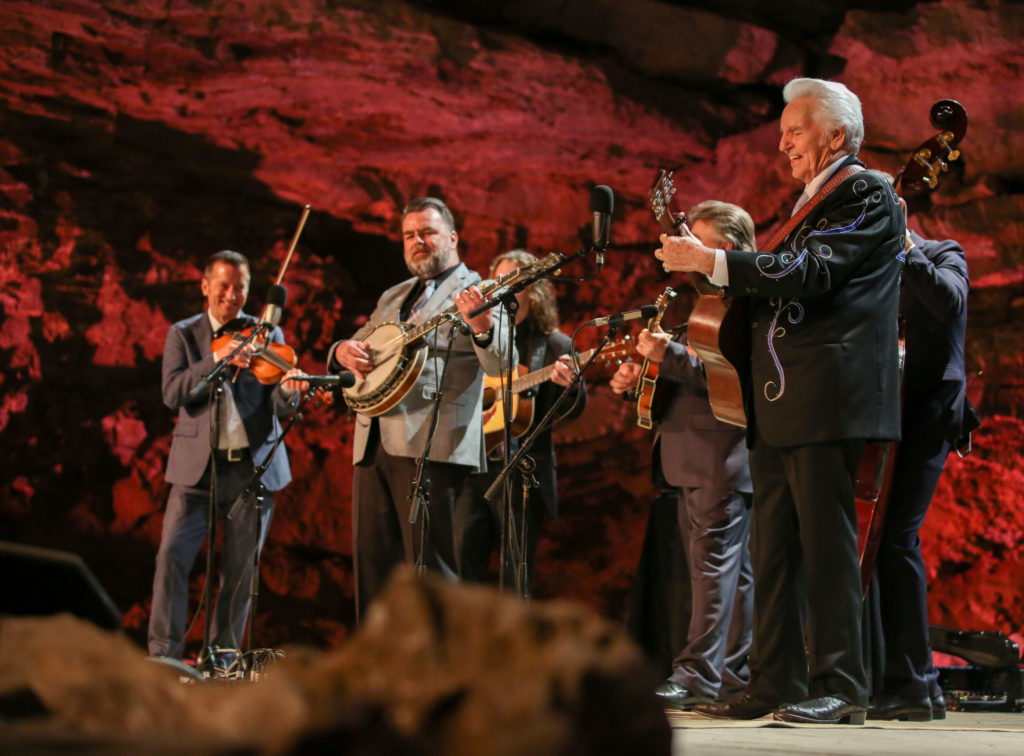 DEL MCCOURY band performs a live show  at the Caverns