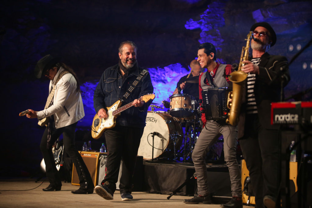 the mavericks concert in a cave