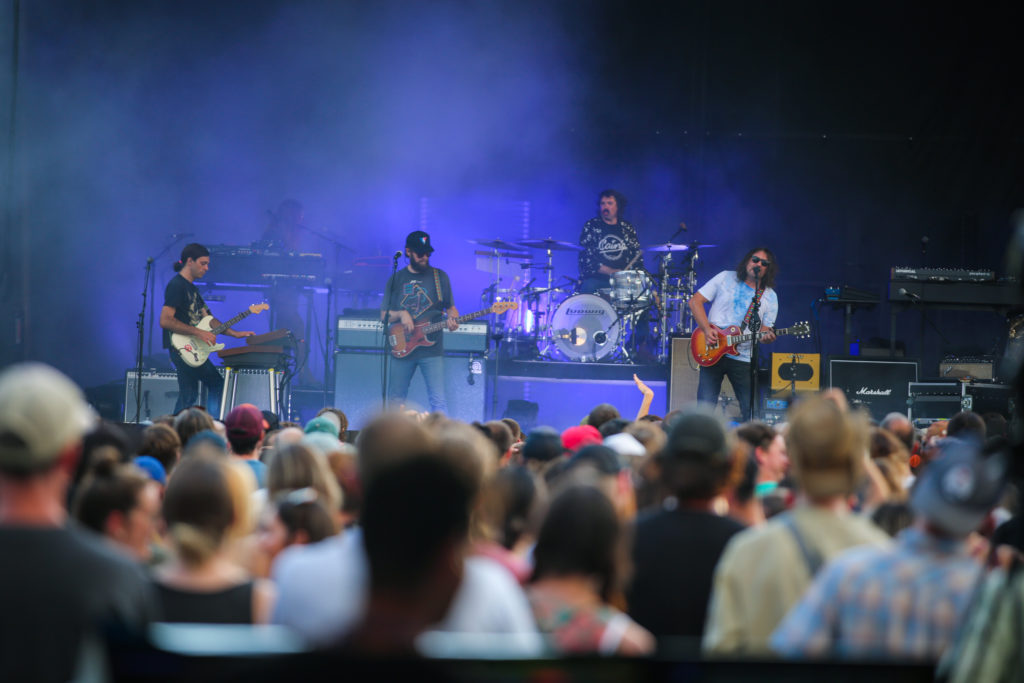 The War on Drugs play at a concert in Asheville, NC