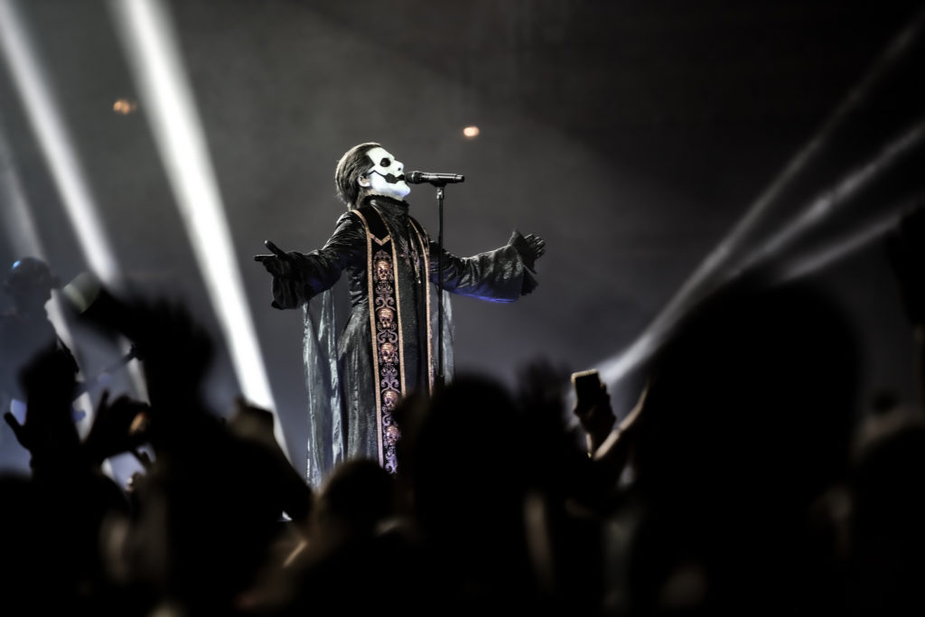 Ghost performs in Asheville 