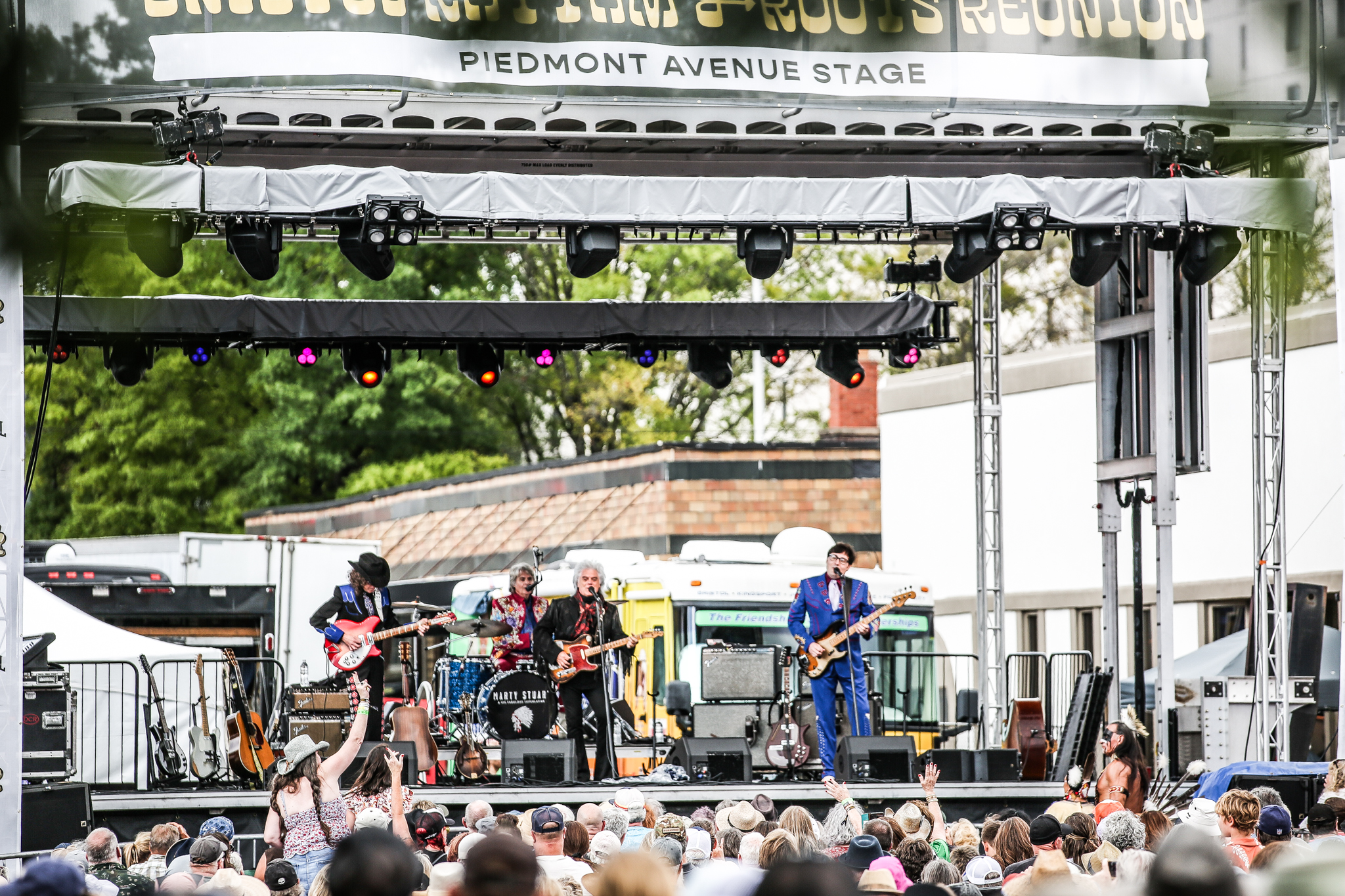 Marty Stuart plays the Piedmont Avenue Stage in Bristol 2023