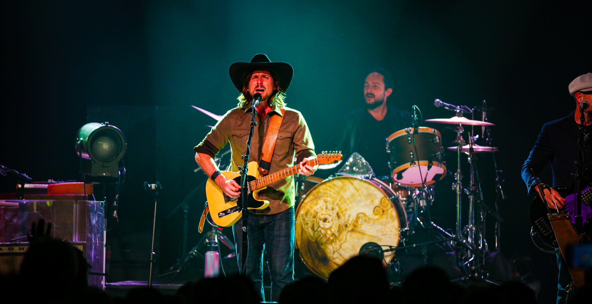 Lukas Nelson performs a live show in Asheville, North Carolina. 