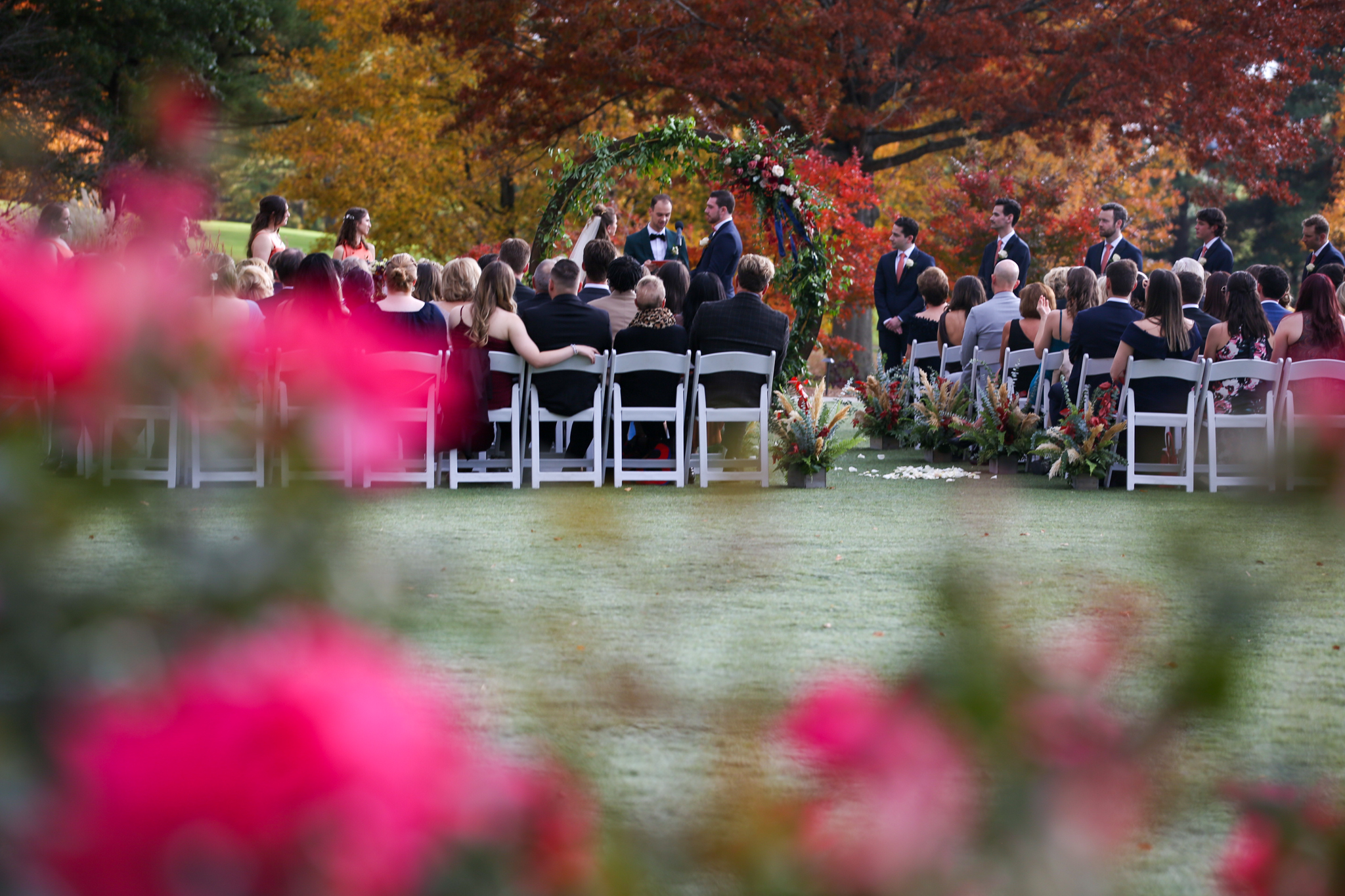 The Grove Park Inn lawn is a gorgeous spot for a Wedding event.