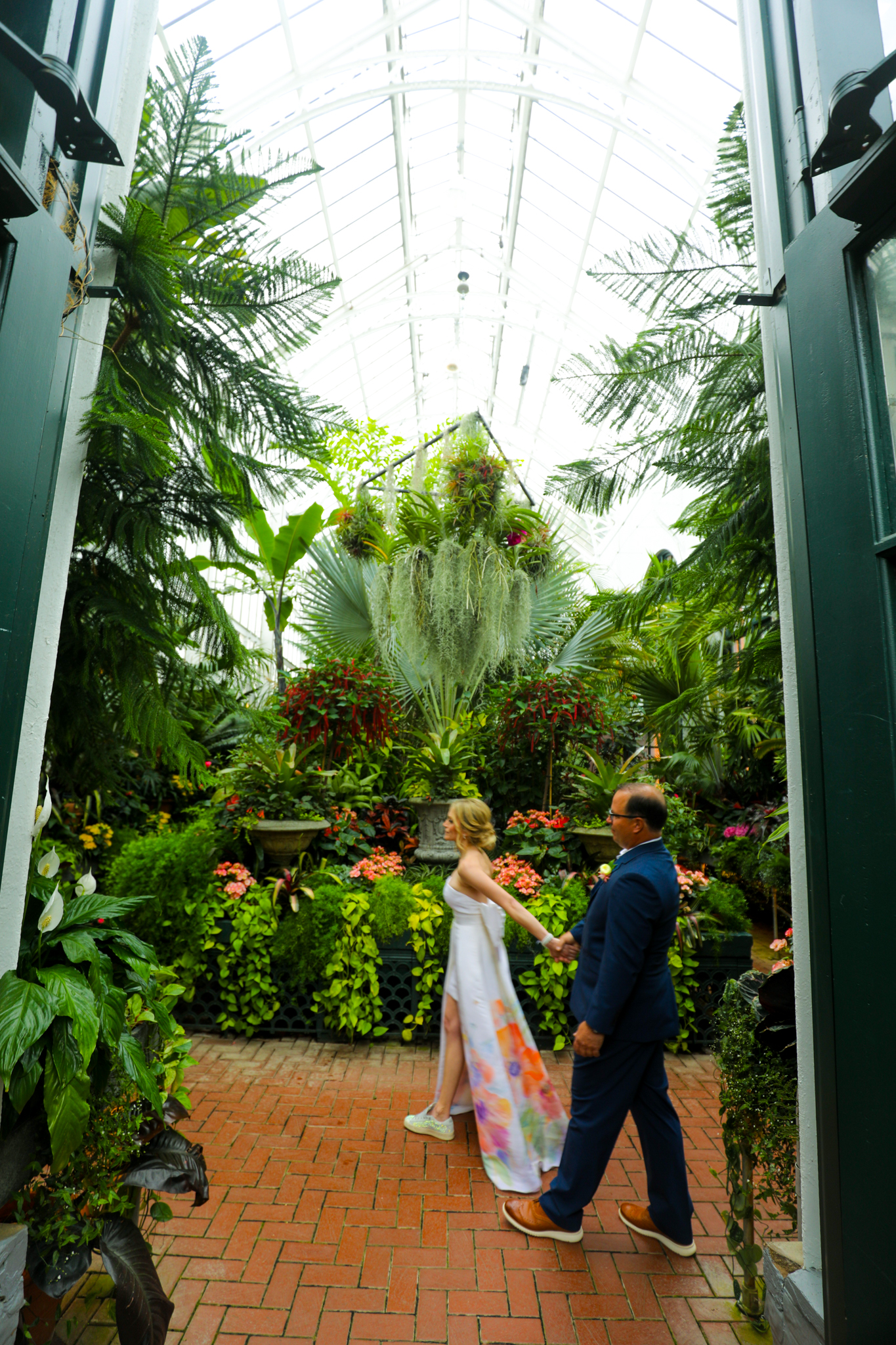 The indoor garden at the Biltmore is a great place to go on a stroll with your husband or bride on your wedding day. 