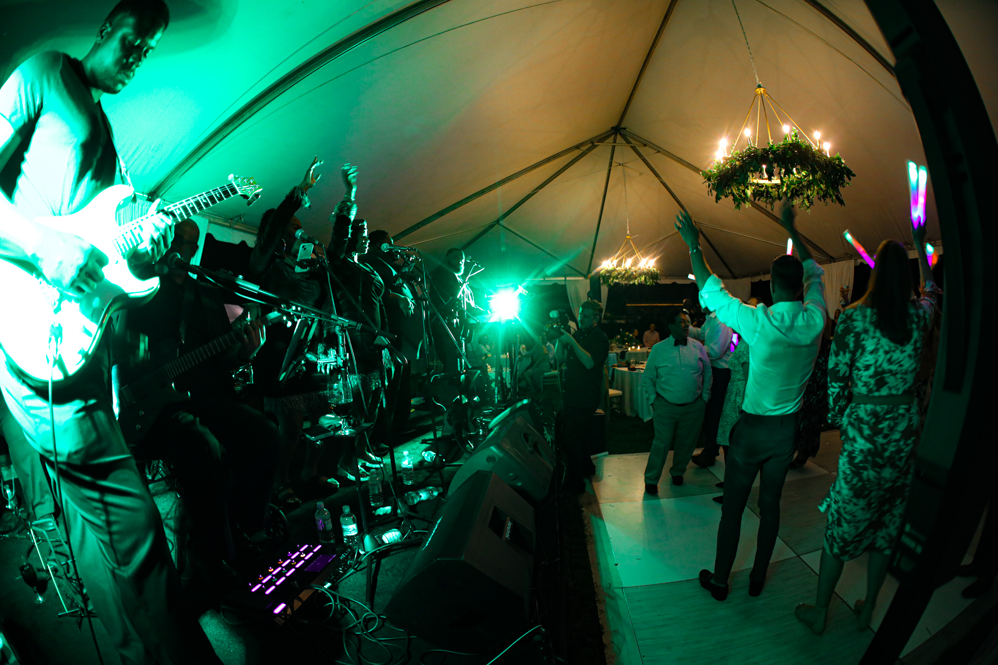 Light Shifter studios photographs a wedding band at the Biltmore.