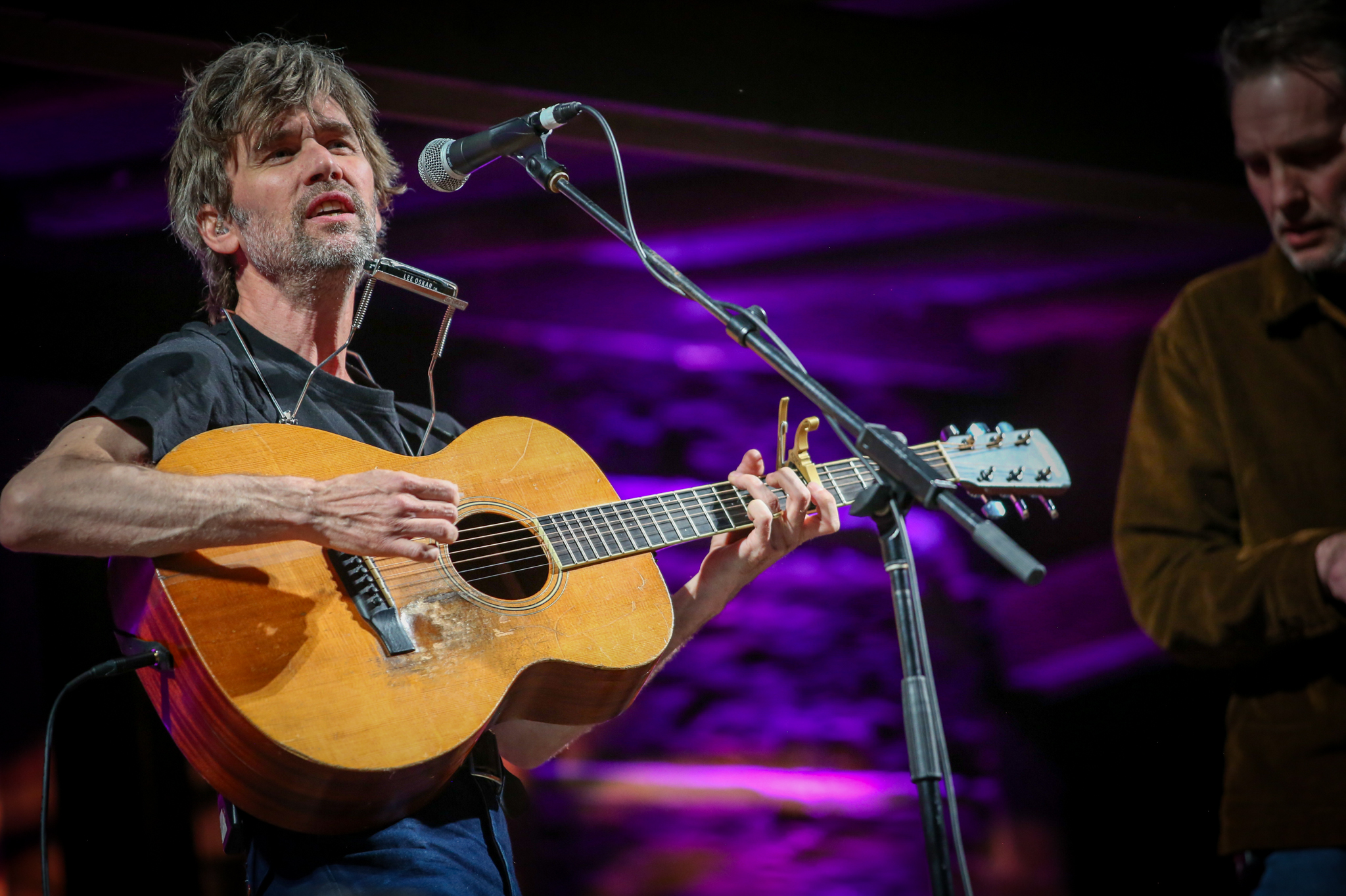 Willie Watson performs at the cabin stage at Merlefest