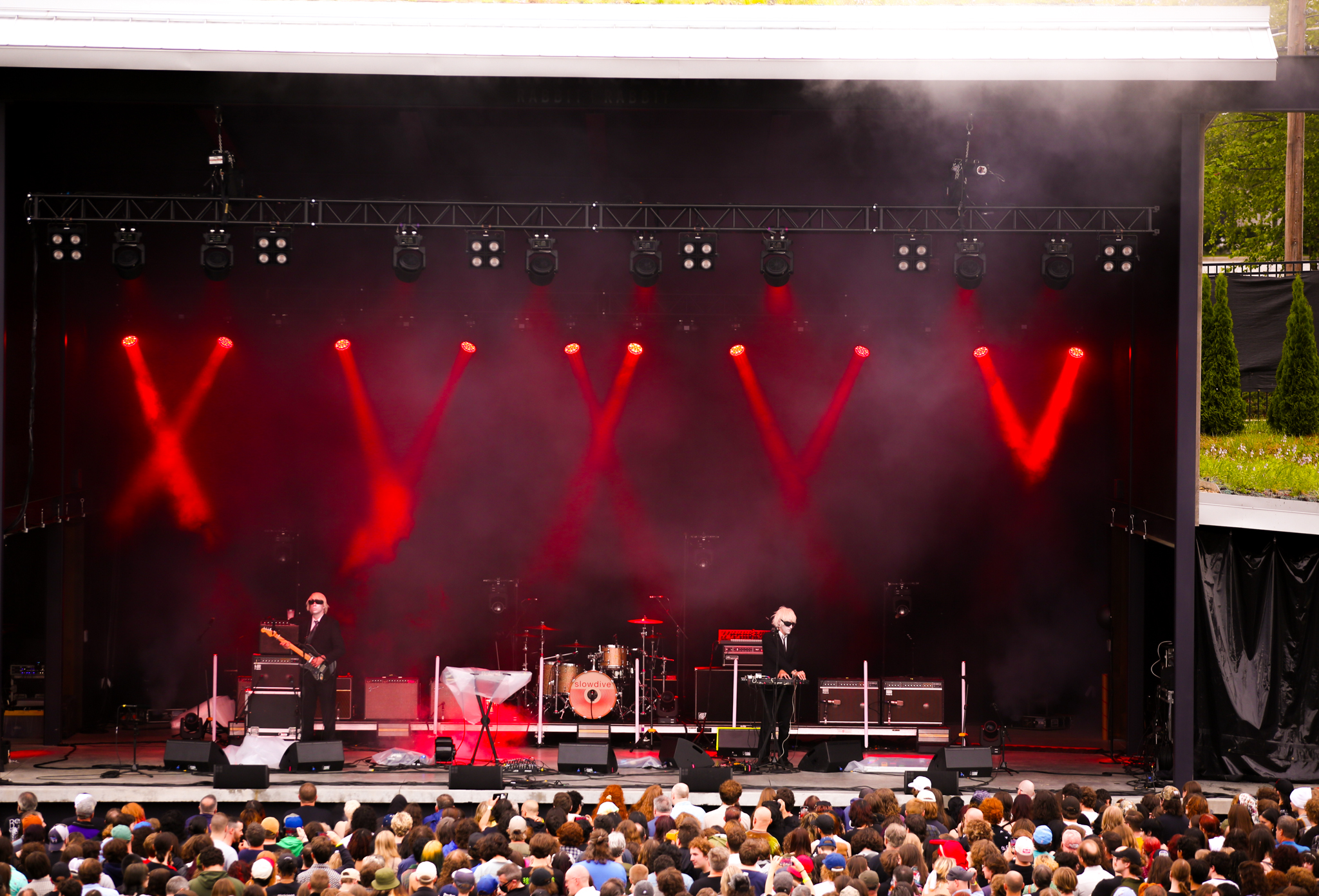 The Rabbit Rabbit music venue has a great outdoor stage for fans of music. 