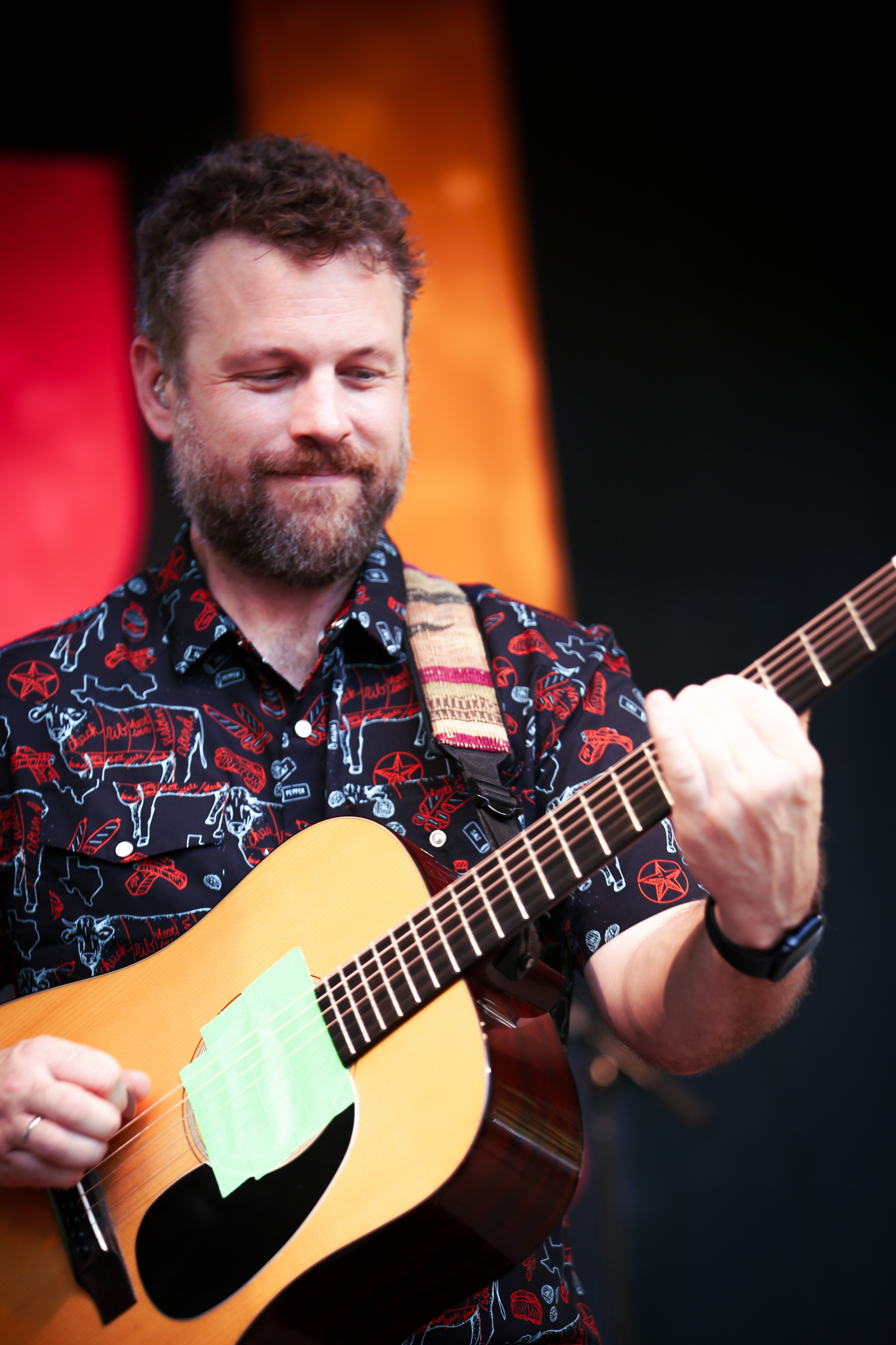 Jon Stickley of the Jon Stickley Trio performs at the Outpost in Asheville, NC.