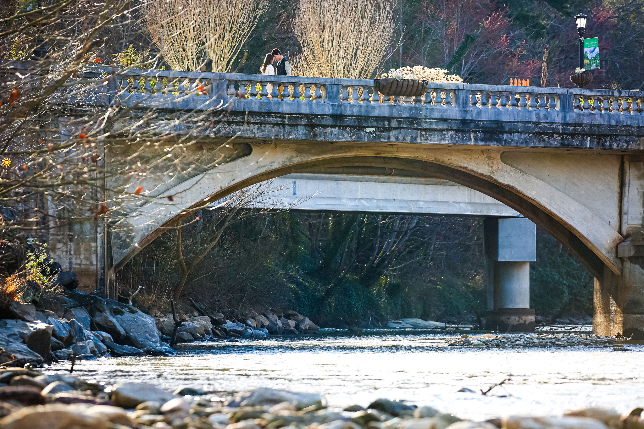 Light Shifter Studios captures and engagement session at Chimney Rock bridge