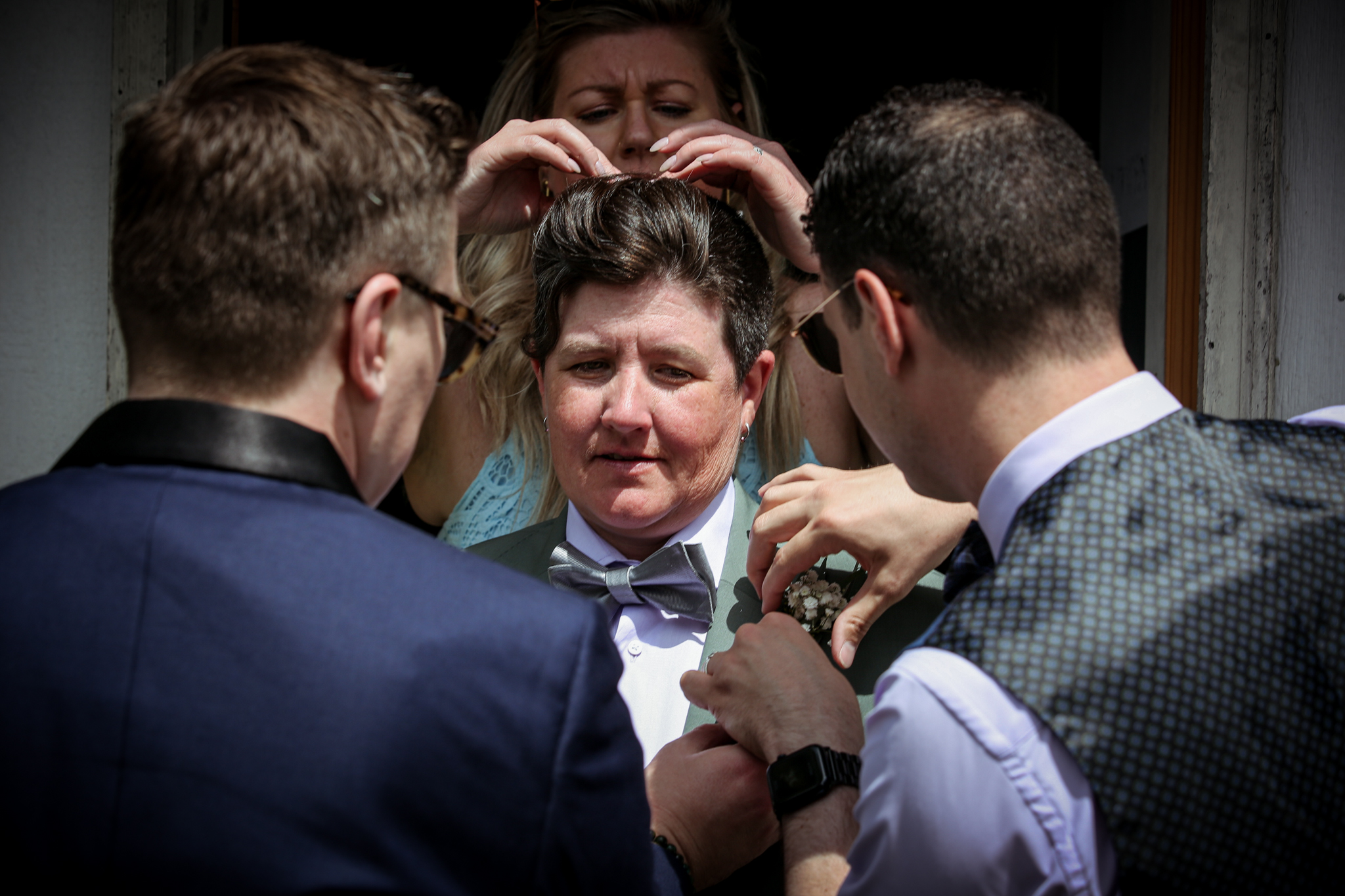 Asheville NC Photographer captures a same sex wedding in Texas during the eclipse.