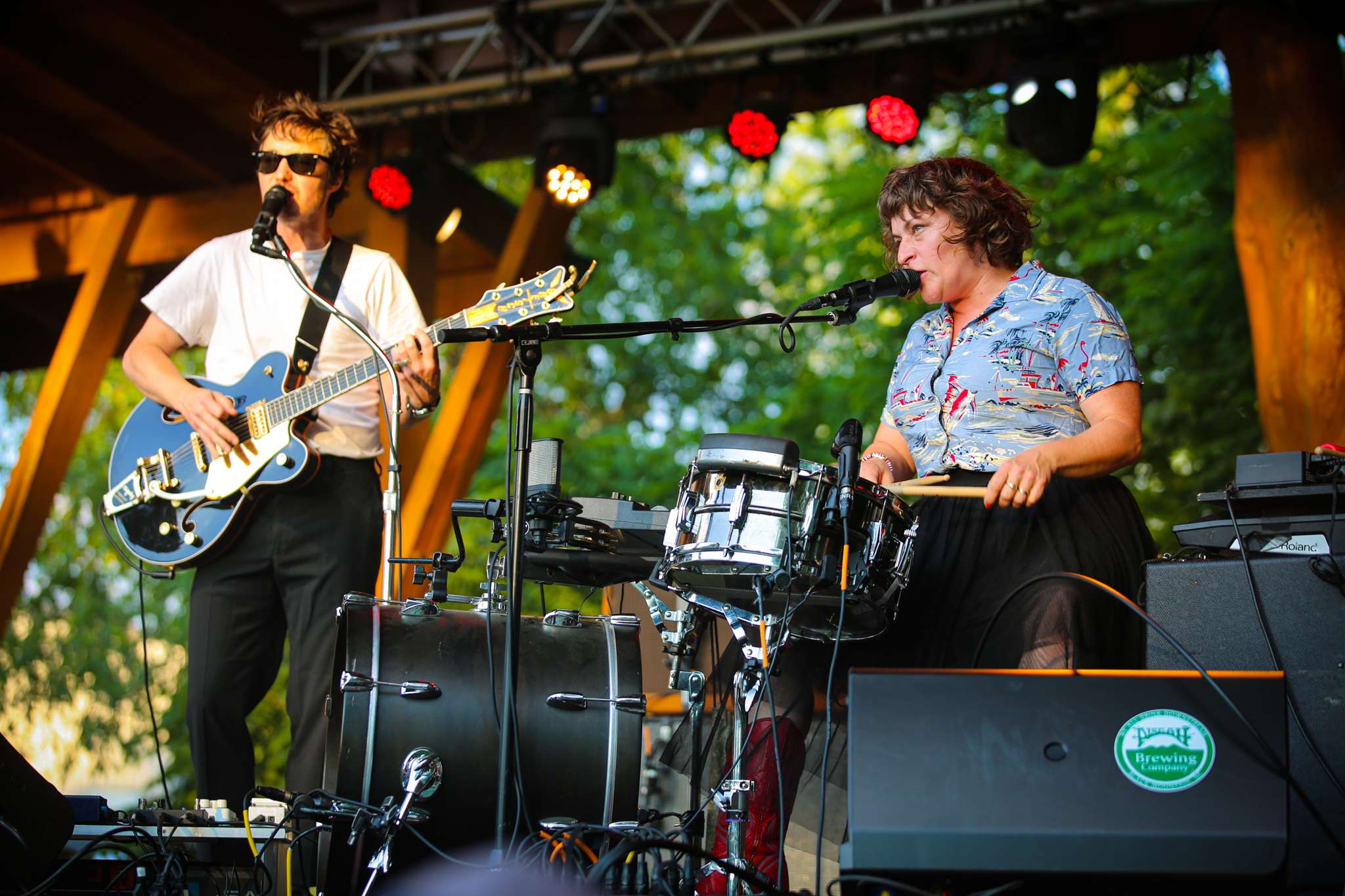 Asheville NC music and Wedding Photographer captures Shovels and Rope. 