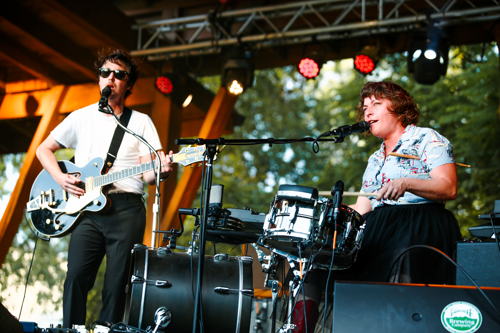 Shovels and Rope perform in Asheville, NC.