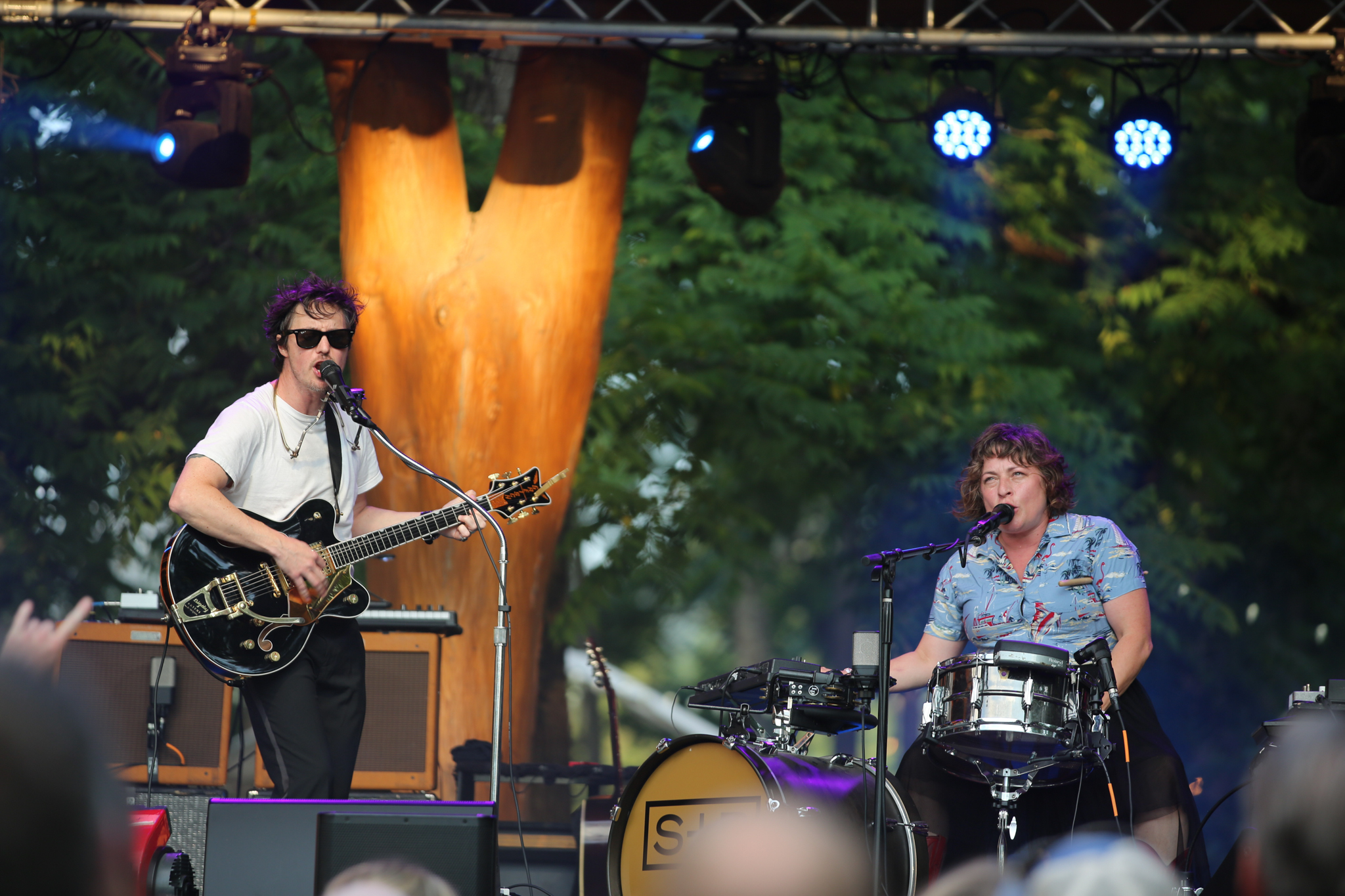 Shovels and Rope play at Pisgah Brewing in Black Mountain, Nc. 