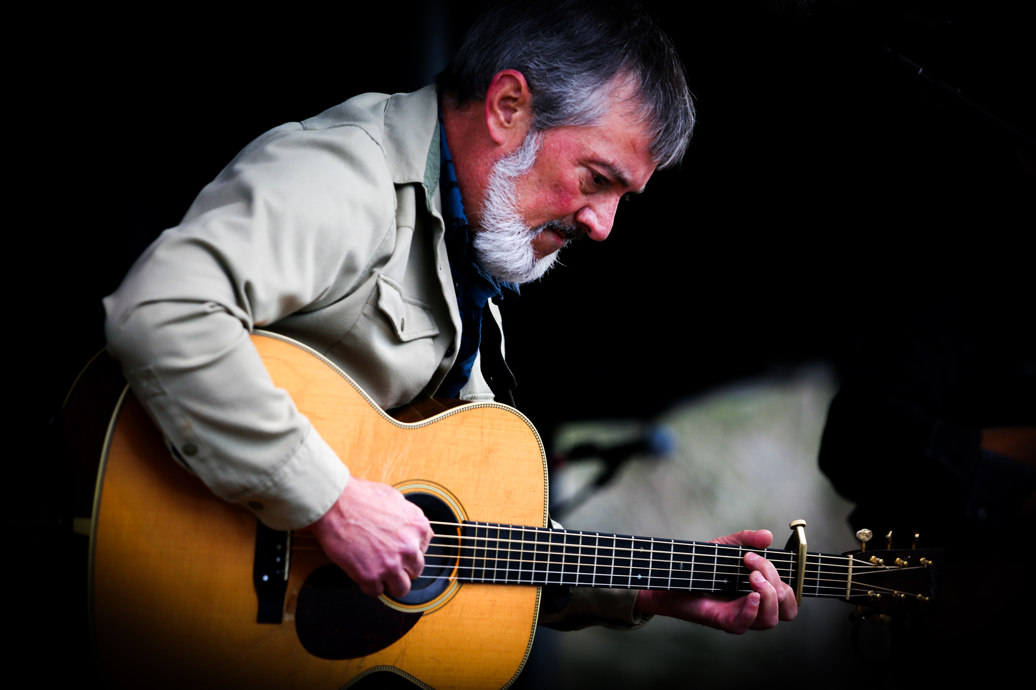 Larry Keel performs at the 2024 Highland Food and Wine Festival