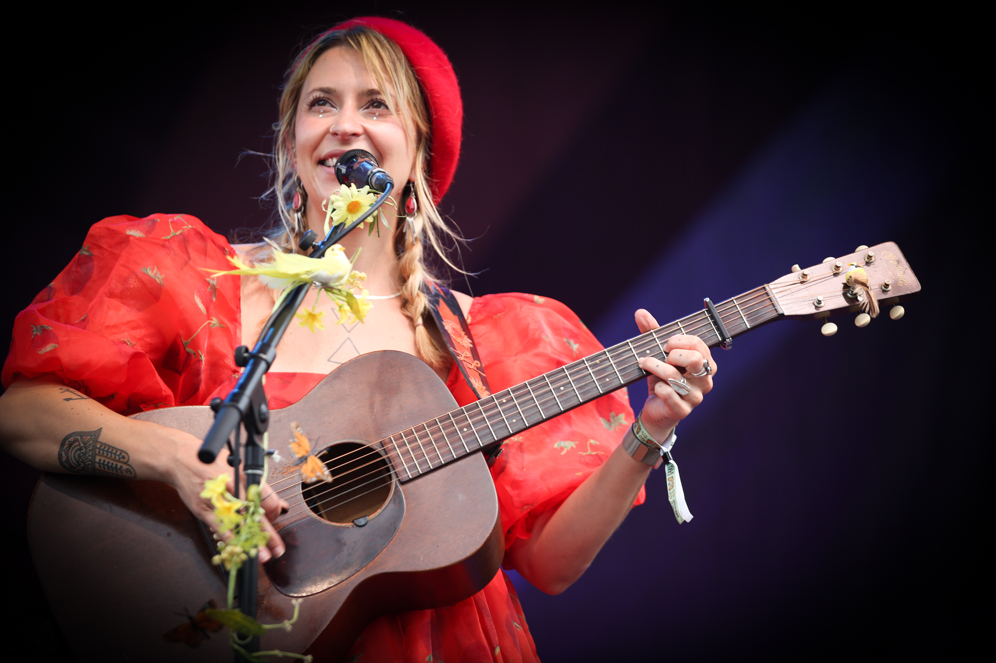 Lindsey Lou performs at Earl Scruggs Festival 2024. 