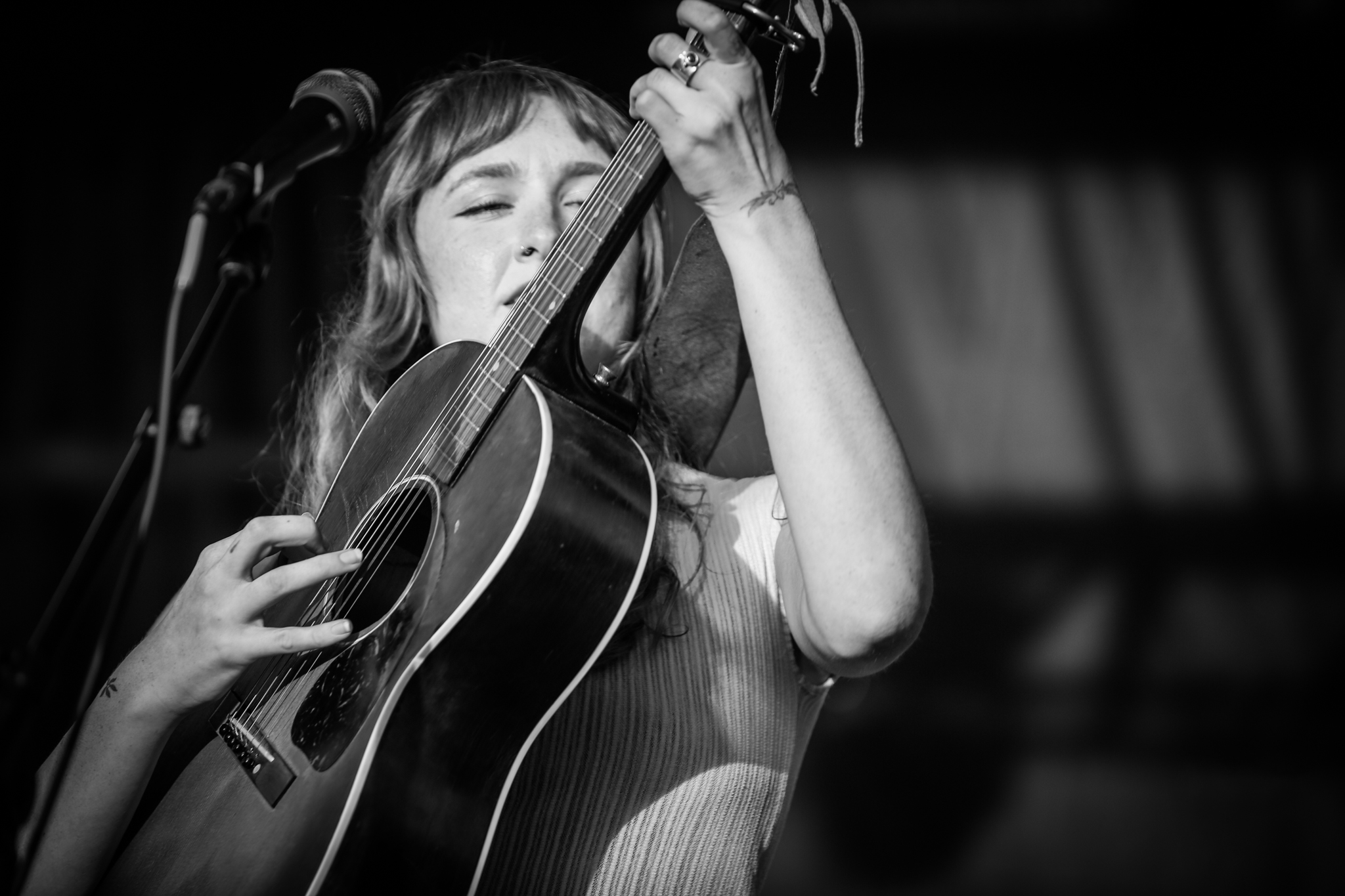 Bella White performs a music set at Bristol Music Festival. 