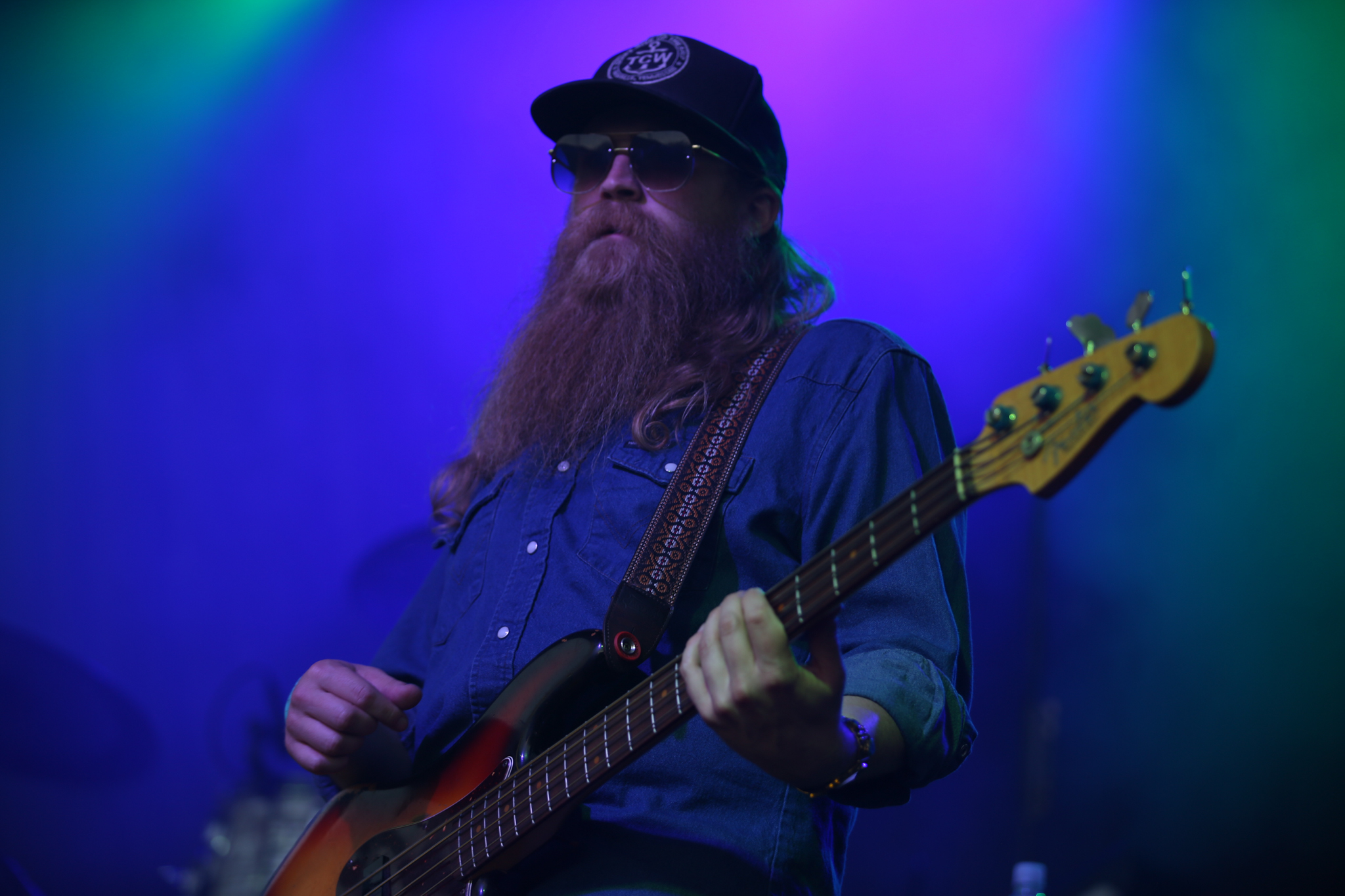 Drayton Farley performs with his band at the Bristol Rhythm and Roots Festival. 