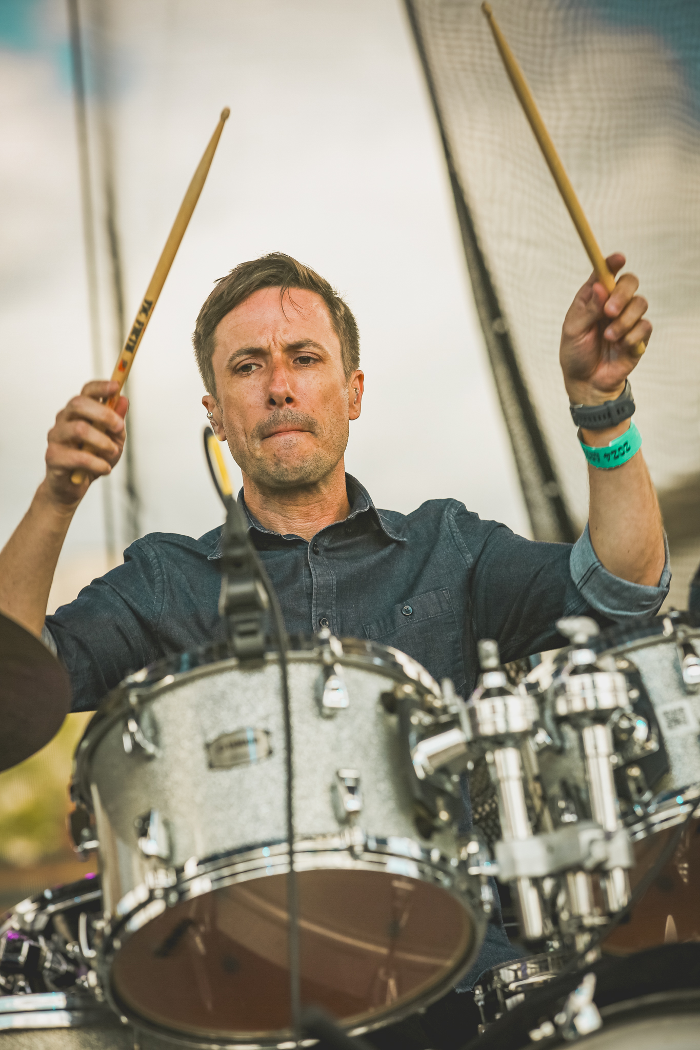 Bryce Lafoon of Light Shifter Studios captures a band at Bristol Rhythm and Roots Festival. 